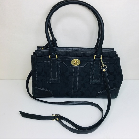Coach Handbags - Coach | Black Classic C pattern Small Satchel